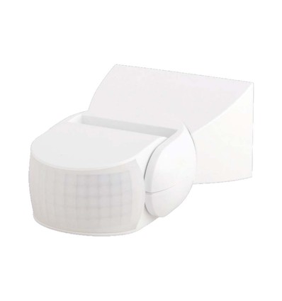 300W Rörelsesdetektor - Infraröd 180°, Vit, IP65