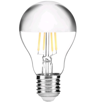 E27 7,5W LED-lampa - Toppförspeglad, A60