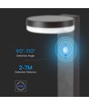 5,5W LED Solcells Pollare Lampa - PIR Sensor, IP54