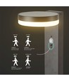 5,5W LED Solcells Pollare Lampa - PIR Sensor, IP54