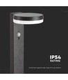 5,5W LED Solcells Pollare Lampa - PIR Sensor, IP54