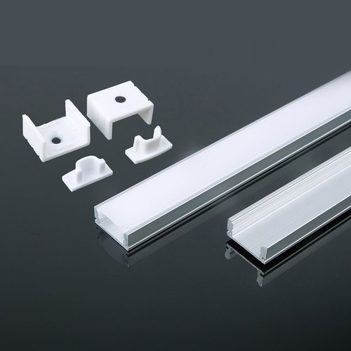 Monteringssats LED-remsa - Yta 2000x17.4x7mm, Silver