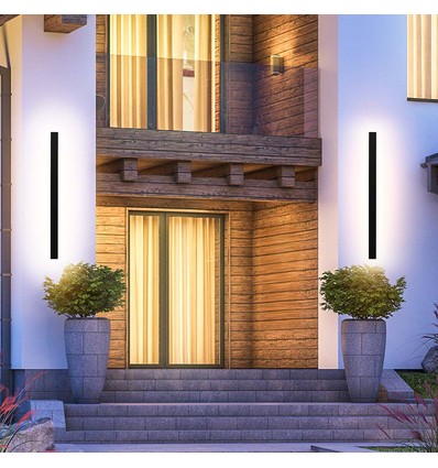 10W Vägglampa - IP65 utomhus, 4000K, antracit, inkl. ljuskälla