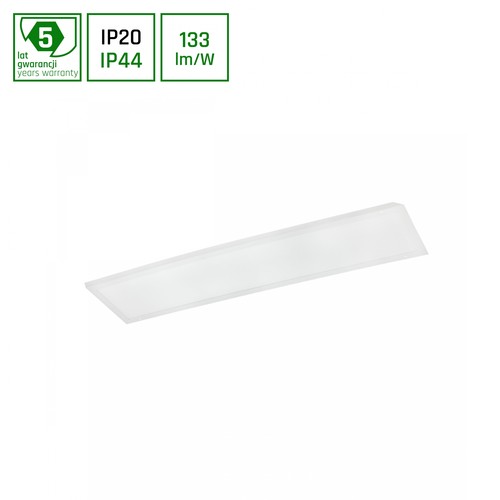 Algine Panel 40W - Bakbelyst, Neutral Vit, 230V, 120°, IP20, 300x1200x32, Vit