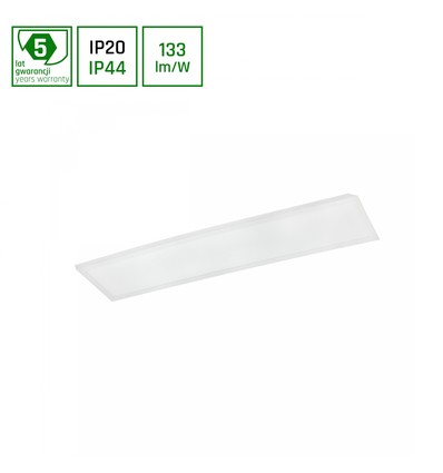 Algine Panel 40W - Bakbelyst, Neutral Vit, 230V, 120°, IP20, 300x1200x32, Vit