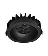 12W Bländfri RA90 CCT Downlight Ø86mm - 3 ljusfärger, svart front, Hål: Ø75mm, Honeycomb