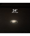 24W Ø13,5cm Bländfri CCT Downlight RA90 - Hål: Ø115mm, Yttermått: Ø135mm, 3 ljusfärger, svart front, Honeycomb