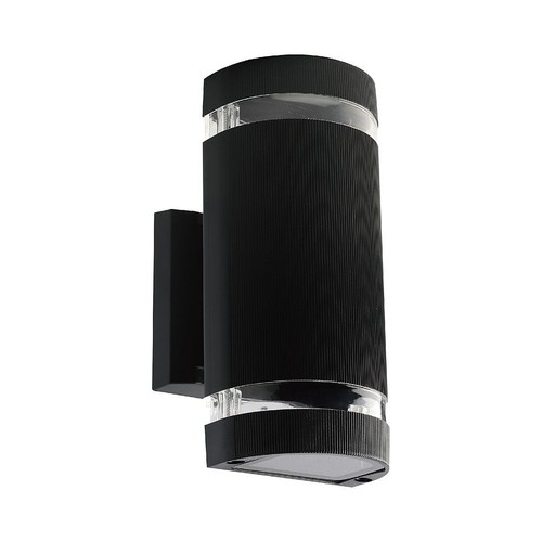LED Vägglampa Svart E27 IP44