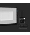 20W projektor - Samsung Chip, kabel 1m, 3000K, svart hölje, svart glas