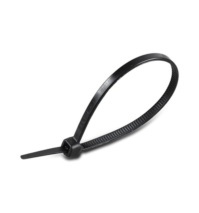 Kabelband 35 cm, 100 st - Bredd 4,5mm svart