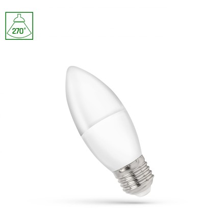 C37 E27 1W - 230V, Varmvit, Spectrum