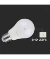 V-Tac 10,5W E27 LED-lampor - A60, plast, 230V