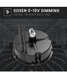 150W Solara LED high bay - 190lm/w, IP65, Sosen driver, 0-10V dimbar, 5 års garanti