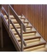 Trappa LED COB strip set - Upp till 16 steg, 11W per steg, 24V, IP20, på/av