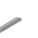 1m aluprofil BEGTON12 J/S - Anodiserad, påbyggnad, LED-skena