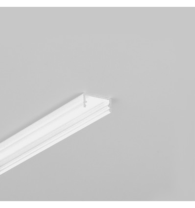 1 m aluprofil BEGTON12 J/S - Vitlackerad, utanpåliggande, LED-skena