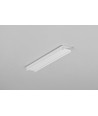 1 m aluprofil BEGTON12 J/S - Vitlackerad, utanpåliggande, LED-skena
