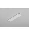 1 m aluprofil BEGTON12 J/S - Vitlackerad, utanpåliggande, LED-skena