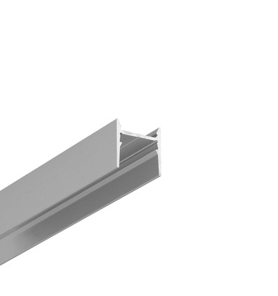 2m aluprofil COZY12 C/U1 - Anodiserad, utanpåliggande, LED skena