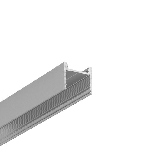 2m aluprofil HOOD14 F/U1 - Anodiserad, utanpåliggande, LED-skena