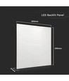 V-Tac LED Panel 60x60 - 36W, flicker free, 120 lm/W, vit kant