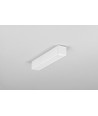 2m aluminiumprofil LEVEL12 C/U1 - Vitlackerad, utanpåliggande, LED-skena
