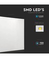 V-Tac LED Panel 60x60 - 36W, flicker free, 120 lm/W, vit kant