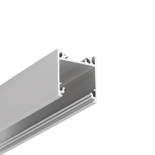 1m aluprofil LINEA20 EE7F/TY - Anodiserad, påbyggnad, LED skena