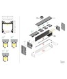 1m aluprofil LINEA20 EE7F/TY - Vitlackerad, utanpåliggande, LED-skena