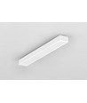 1m aluminiumprofil SLIM8 AC2/Z - Vitlackerad, utanpåliggande, LED-skena