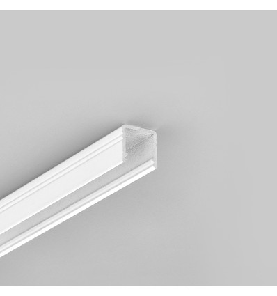 1m aluprofil SMART10 AC2/Z - Vitlackerad, utanpåliggande, LED-skena