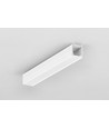 2m aluprofil SMART10 AC2/Z - Vitlackerad, utanpåliggande, LED-skena
