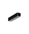 1m aluprofil SMART16 BC3/U4 - Svart anodiserad, utanpåliggande, LED skena