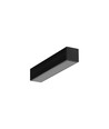 1m aluprofil SMART16 BC3/U4 - Svart anodiserad, utanpåliggande, LED skena