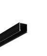 2m aluprofil SMART16 BC3/U4 - Svart anodiserad, utanpåliggande, LED-skena