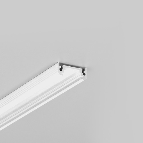 1m aluminiumprofil SURFACE10 BC/UX - Vit lackerad, utanpåliggande, LED list