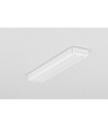 1m aluminiumprofil SURFACE10 BC/UX - Vit lackerad, utanpåliggande, LED list