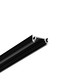 2m aluprofil SURFACE10 BC/UX - Svart anodiserad, utanpåliggande, LED skena