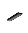 2m aluprofil SURFACE10 BC/UX - Svart anodiserad, utanpåliggande, LED skena