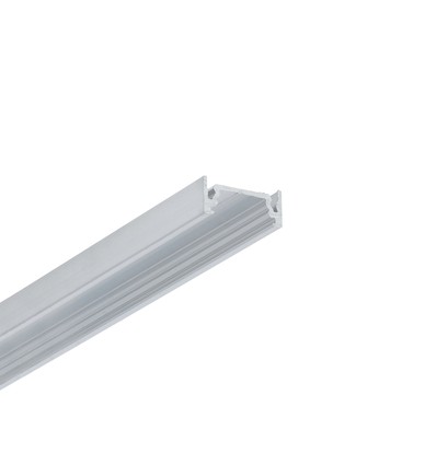 2m aluprofil SURFACE10.V2 BC/U - Obehandlad aluminium, påbyggnad, LED-skena