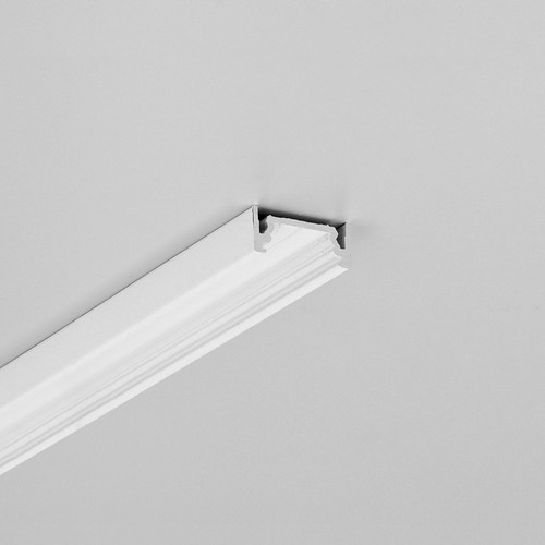 2m aluminiumprofil SURFACE10.V2 BC/U - Vitlackerad, utanpåliggande, LED-skena
