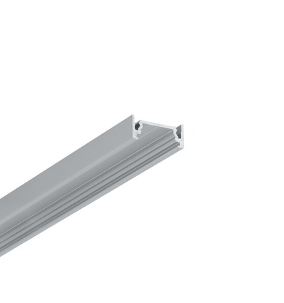 2m aluprofil SURFACE10.V2 BC/U - Anodiserad, påbyggnad, LED skena