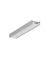 2m aluprofil SURFACE10.V2 BC/U - Anodiserad, påbyggnad, LED skena