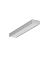 2m aluprofil SURFACE10.V2 BC/U - Anodiserad, påbyggnad, LED skena