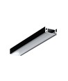 2m aluprofil SURFACE10.V2 BC/U - Svart anodiserad, utanpåliggande, LED-list