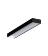 2m aluprofil SURFACE10.V2 BC/U - Svart anodiserad, utanpåliggande, LED-list