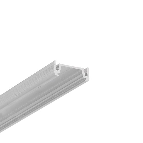 1m aluprofil SURFACE14 EE7F/TY - Obehandlad aluminium, påbyggnad, LED skena