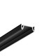 1m aluprofil SURFACE14 EE7F/TY - Svart anodiserad, påbyggnad, LED skena