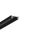 1m aluprofil SURFACE14 EE7F/TY - Svart anodiserad, påbyggnad, LED skena