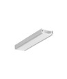 2m aluprofil SURFACE14 EE7F/TY - Obehandlad aluminium, påbyggnad, LED skena